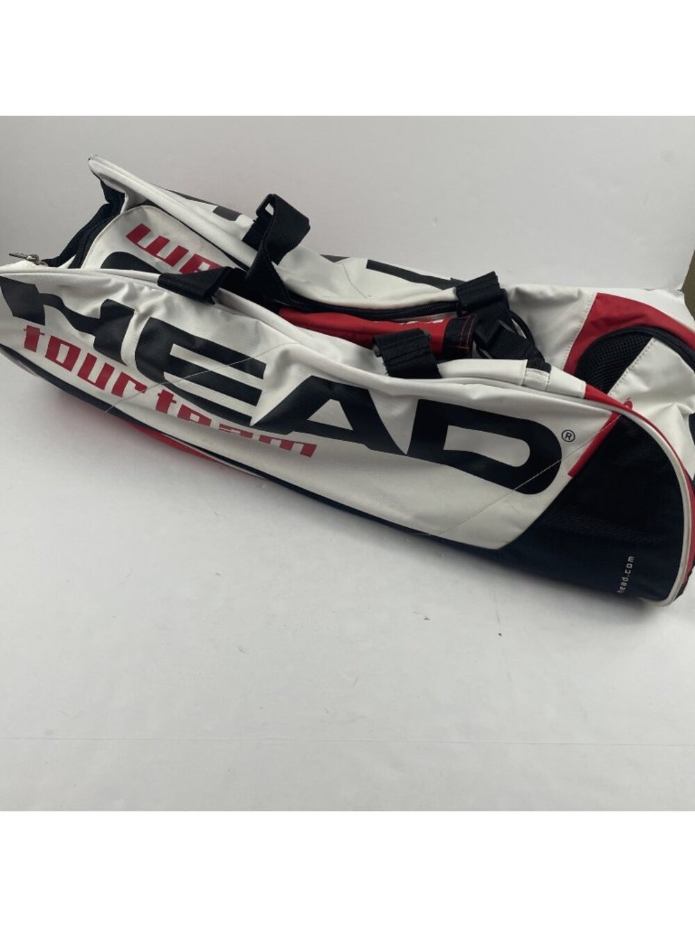 HEAD Tour Team 6R Tennis Racquet Bag White Red 6 Pack Shoe Storage